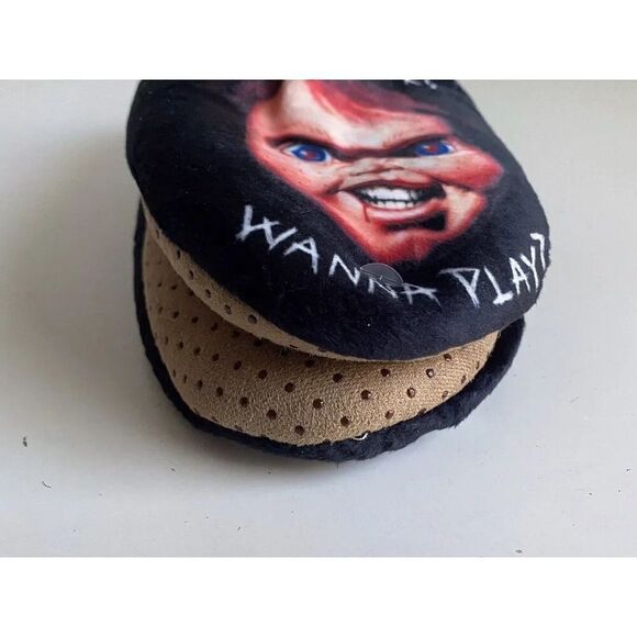 Fuzzy Babba Chucky Slipper Socks Men’s Size M/L 7.5-9.5 Non Skid Unisex NEW - Picture 11 of 13